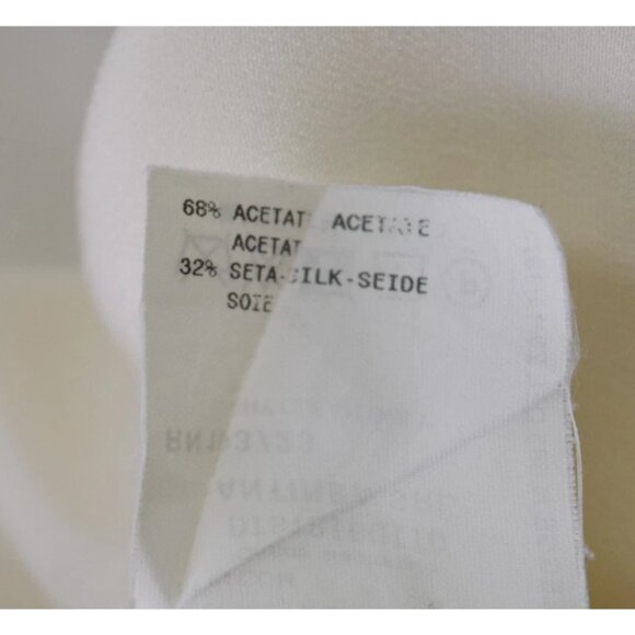 ARMANI COLLEZIONI SILK IVORY SHELL SLEEVELESS TOP - Picture 7 of 7